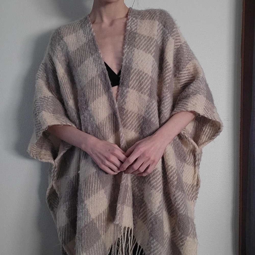 plaid shawl / cardigan by Lauren Conrad